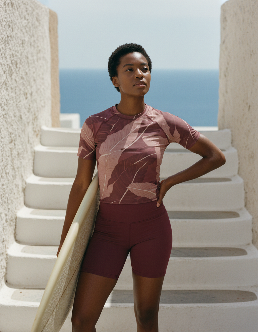 Short Sleeve in Amaranth Verdance