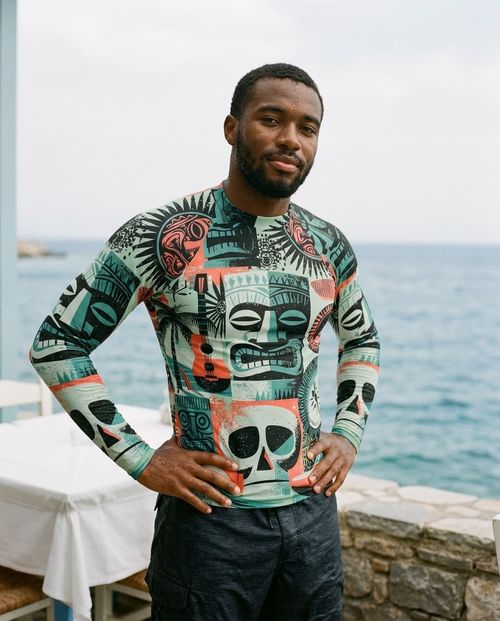 Jelly Mint Kahuna Rash Guard