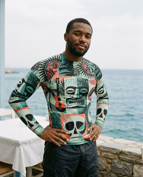 Men's Jelly Mint Kahuna Rash Guard