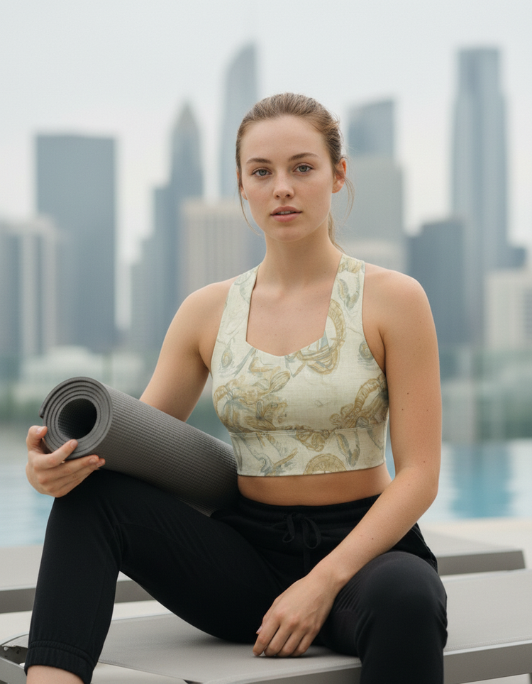 Serene Current Harbor Longline Sports Bra