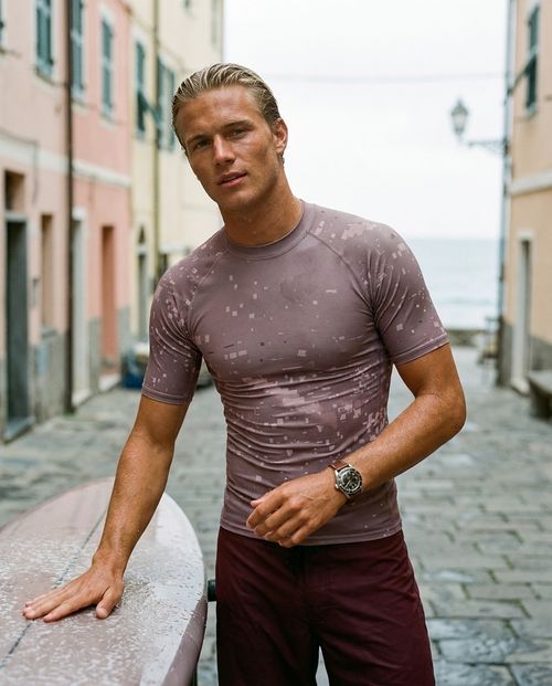 Burnished Lilac Nova Rash Guard Men's Rashguard — Lolekai
