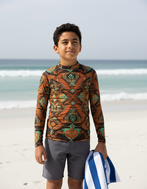 Tribal Youth Rash Guard Youth Rash Guard — Dripper