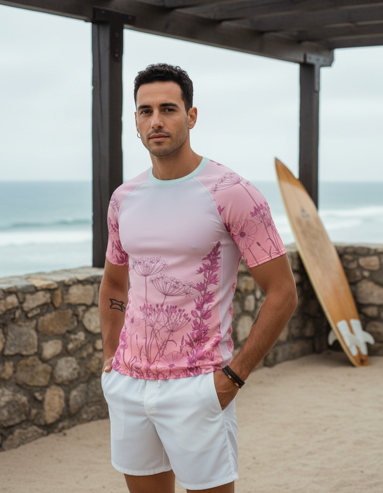 Men's Wildflower Rash Guard