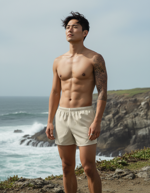 Men's Swim Trunks in Angora