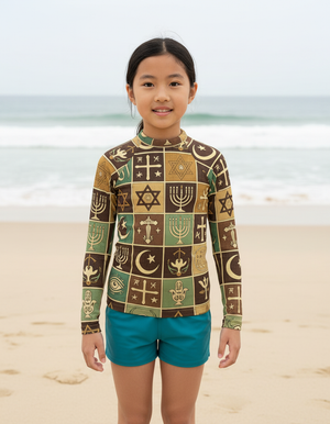 Coffee Bean Unity Kids Rash Guard Kids Rash Guard — Dripper