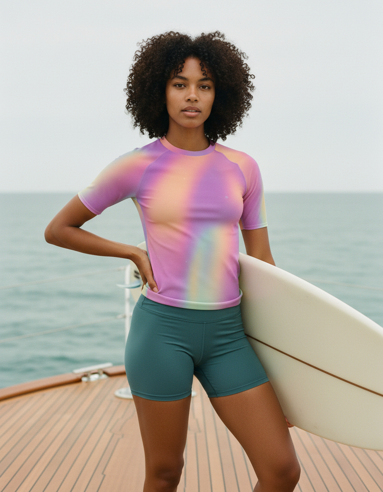 Women's Electric Fuchsia Chroma Rash Guard