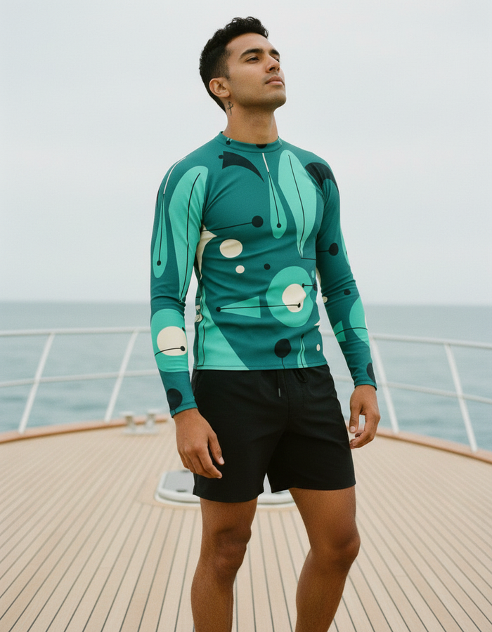 Rashguard — Men's Turquoise
