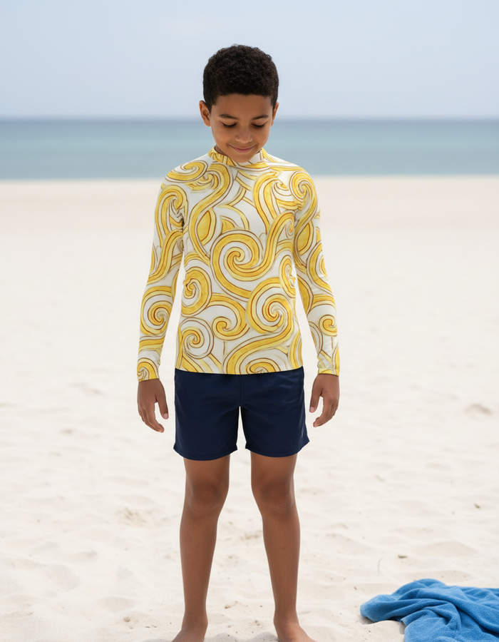 Rashguard — Youth Lemon Yellow Spectrum