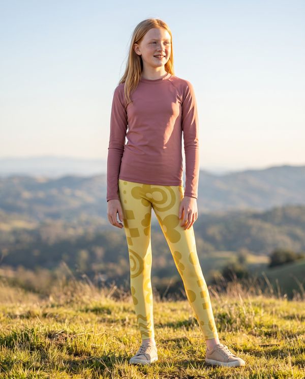 Rose Graphic Collection girls youth leggings