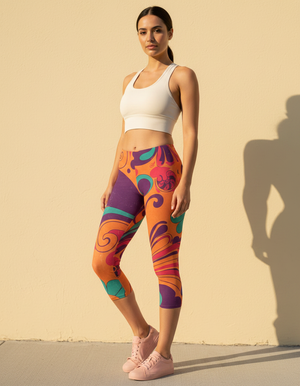 Groove Leggings Capri Leggings — Dripper