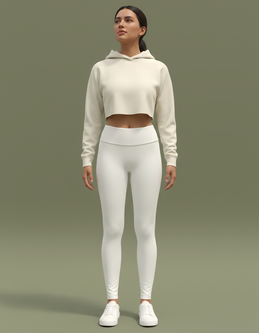 Full-Length Leggings in Chalk