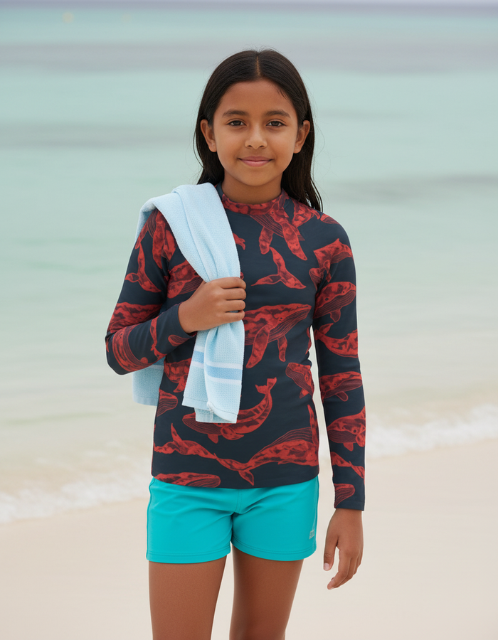 Rashguard — Youth Fiery Red Breeze
