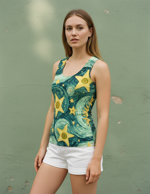 Women's Jelly Mint Nocturne women's tank tops