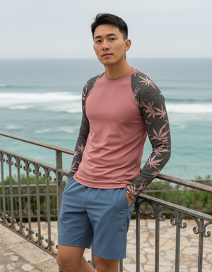 Men's Tea Rose Mizu men's rashguards