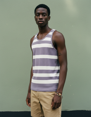 Burnished Lilac Tide Tank Top Men's Tank Top — Dripper