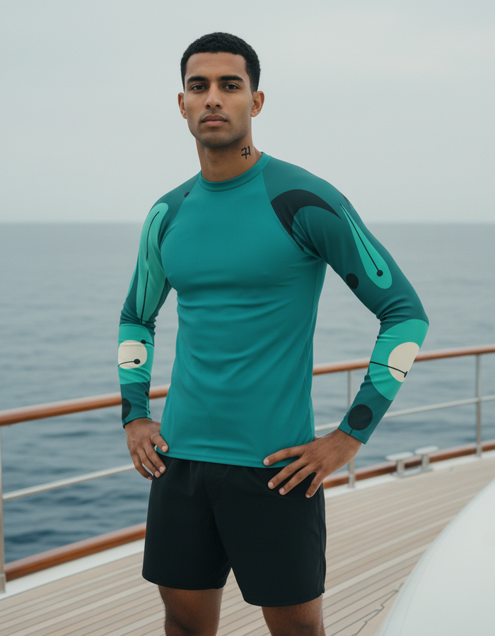 Rashguard — Men's Turquoise