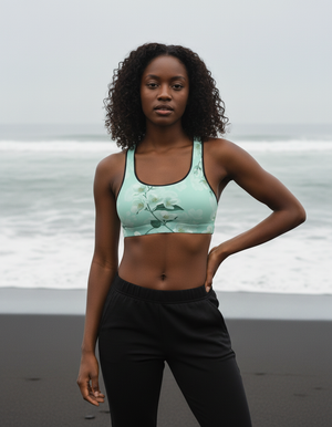 Transformative Teal Serenade sports bras