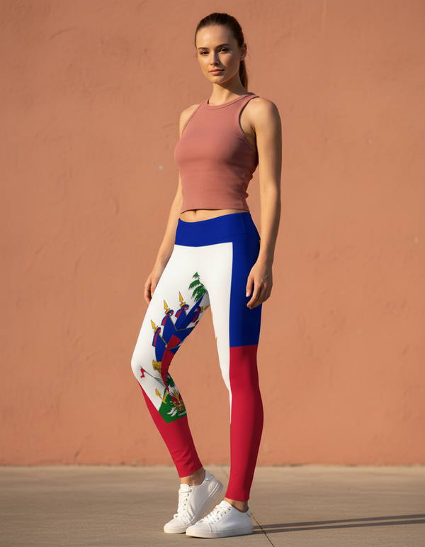 Haitian Flag leggings