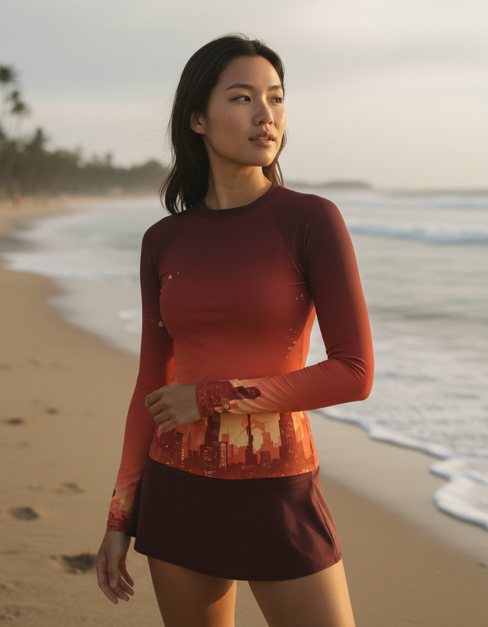 Rashguard — Women's Coral Kairo