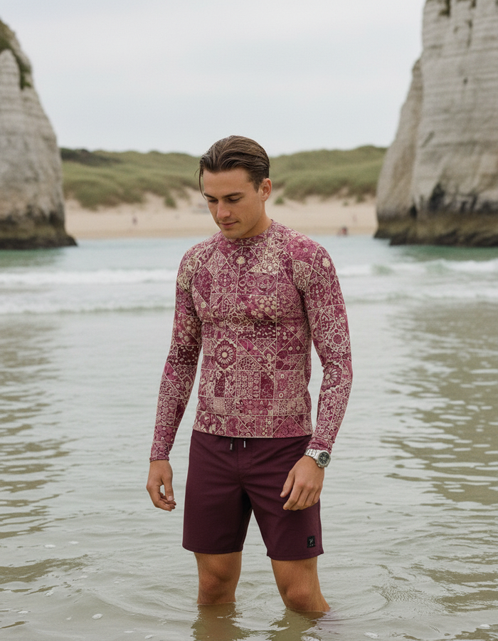 Rashguard — Men's Amaranth Riad