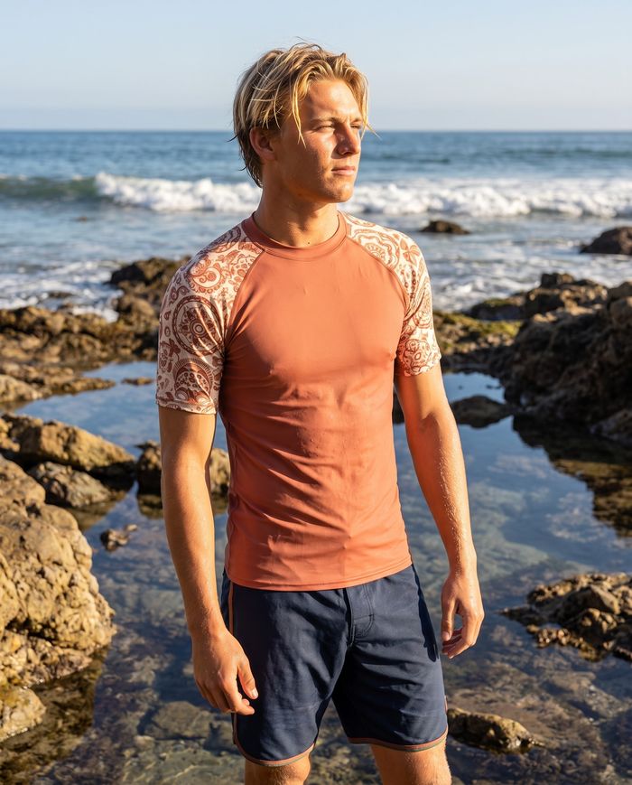 Rashguard — Men's Burnt Sienna