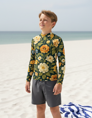 Youth Lemon Yellow Elysium youth rashguards
