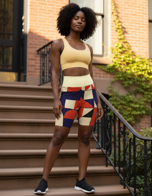 Tonal yoga shorts