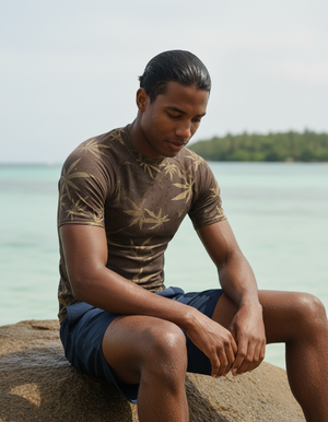 Men's Coffee Bean Mizu men's rashguards