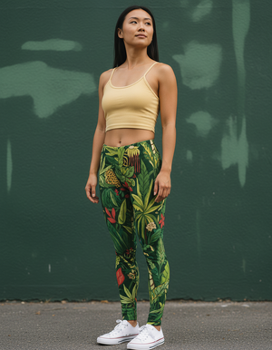 Runway Emerald Treetop full-length leggings