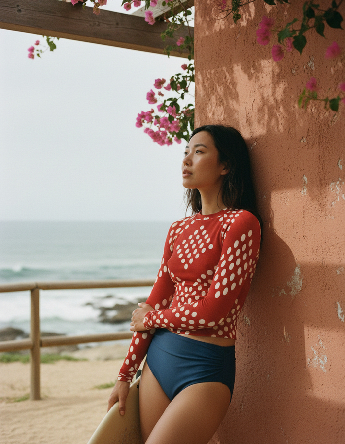 Rashguard — Women's Fiery Red Kumo