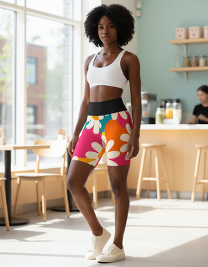 Petal Yoga Shorts Yoga Shorts — Dripper