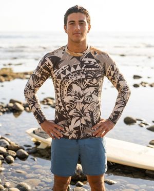 Men's Angora Koa Uli men's short-sleeve rashguards