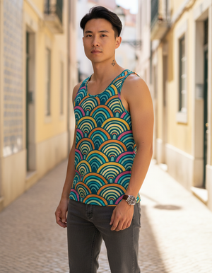 Men's Sakura men's tank tops