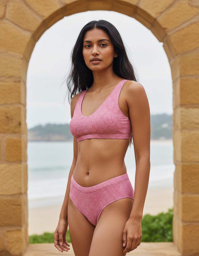 High-Waisted — Millennial Pink Sari