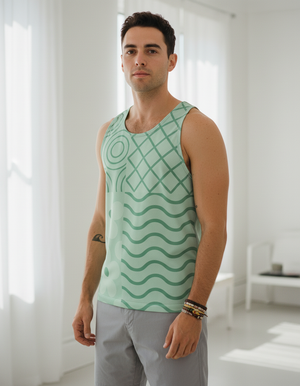 Men's Jelly Mint Petal tank tops