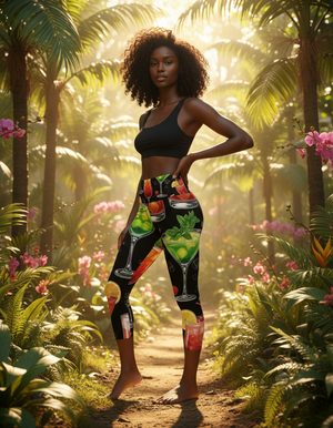 Mimosa Capri Yoga Leggings Capri Yoga Leggings — Dripper