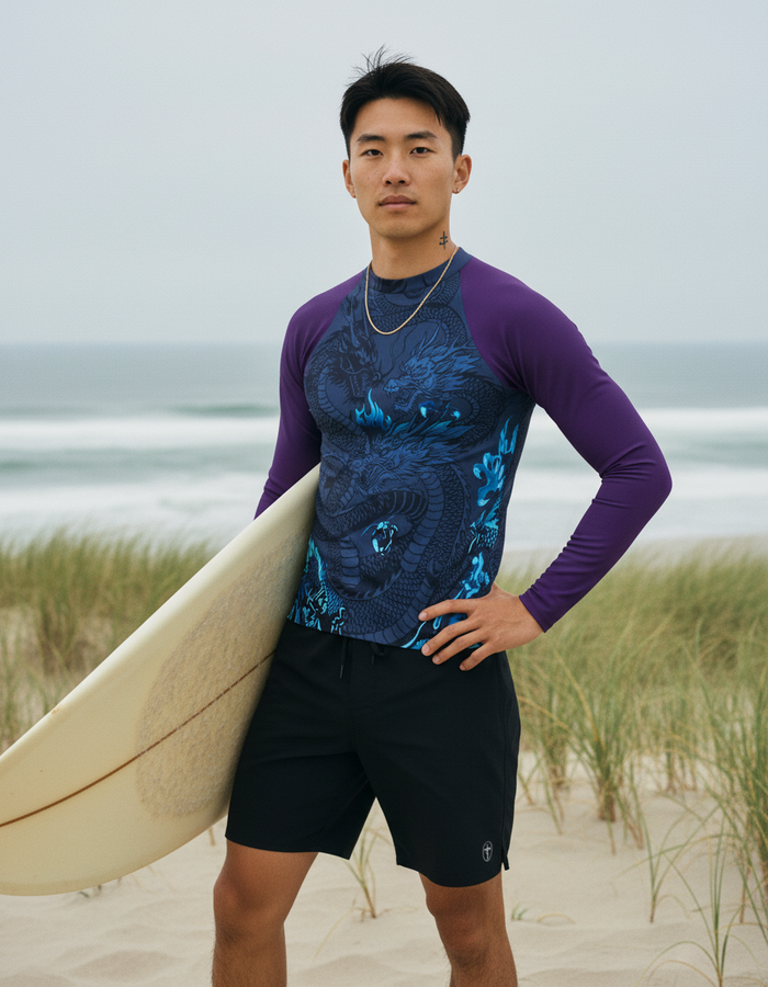Rashguard — Men's Navy Ember