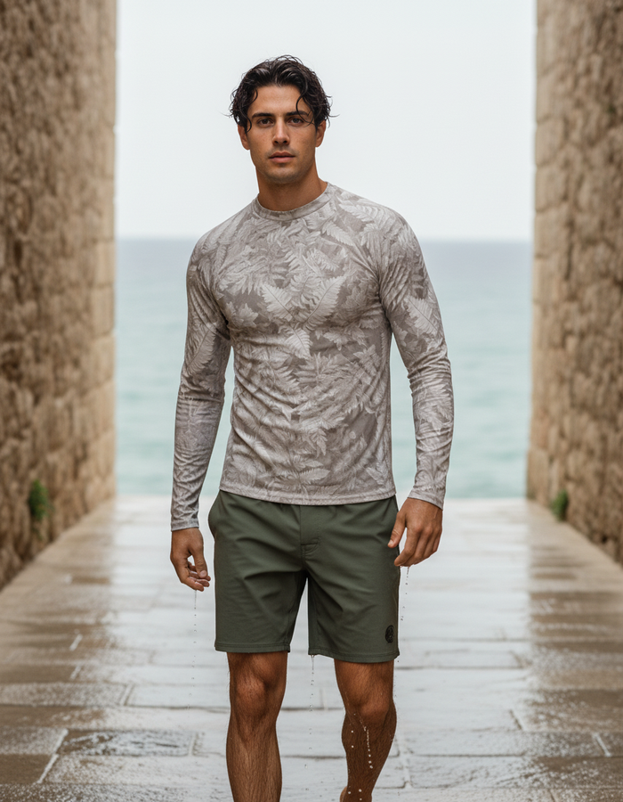 Rashguard — Men's White Onyx Verdant