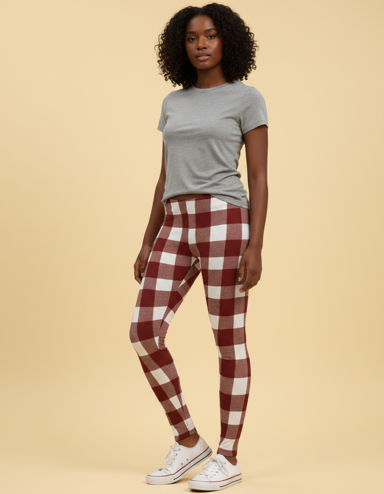 Women's Gingham Leggings