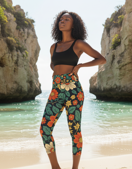 Sedi Capri Yoga Leggings Capri Yoga Leggings — Dripper