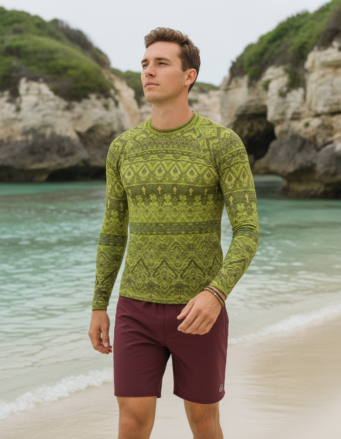 Rashguard — Men's Runway Chartreuse Serenade