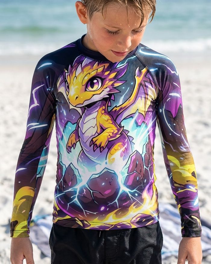 Rashguard — Boys Lightning Baby Dragon