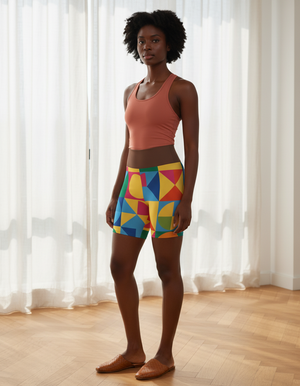 Kandinsky yoga shorts