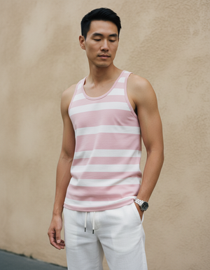 Electric Fuchsia Tide Tank Top Men's Tank Top — Dripper