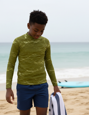 Youth Runway Chartreuse Eclipse youth rashguards