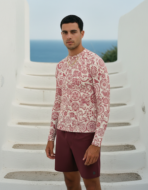 Men's Tea Rose men's short-sleeve rashguards