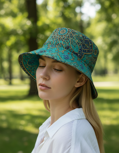 Crescent bucket hats