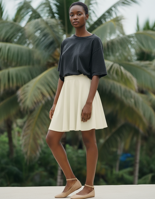 Eggshell Beach Skirt