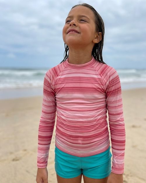 Girls Blush Eclipse Youth Rash Guard Youth Rash Guard — Lolekai