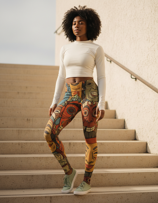 The Hundred Faces leggings
